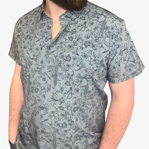 Retro Rifle Gray Man 4xl