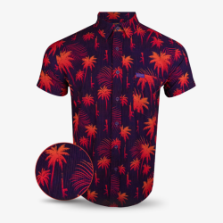 Retro Coastal Palm 4XL