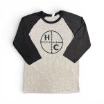 Baseball 3/4 sleeve BLK-XL