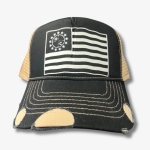 HC Black/Tan Flag Hat