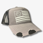 HC Black/Tan Flag Hat