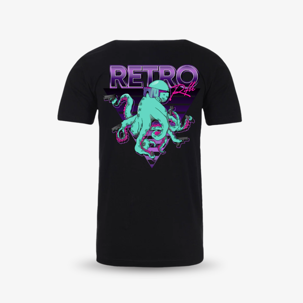 Retro Rifle Octoglock tee small