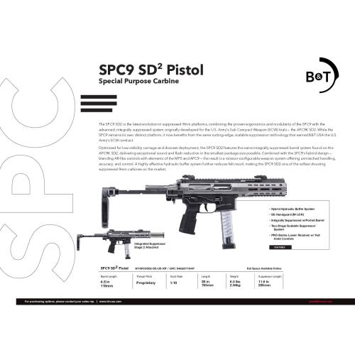 B&T SPC9 SD2 Sniper Gray