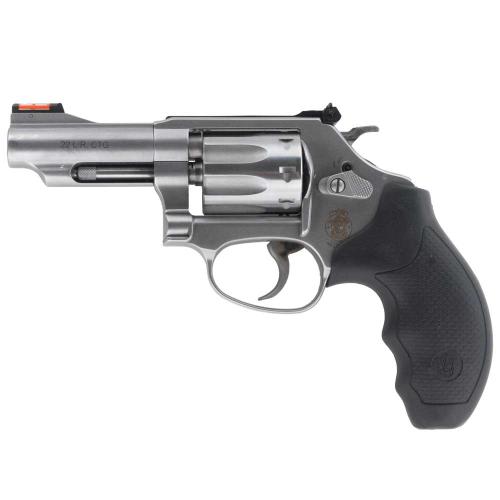 Smith and Wesson 63 Stainless .22 LR 3" Barrel 8-Rounds Adjustable Rear Sight