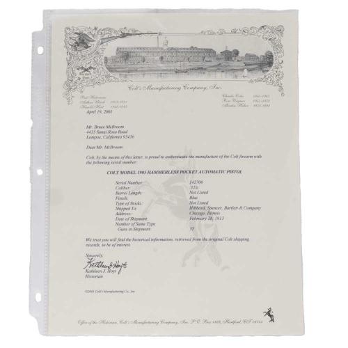 Colt Model 1903 Pocket Hammerless .32 ACP (1913 production)