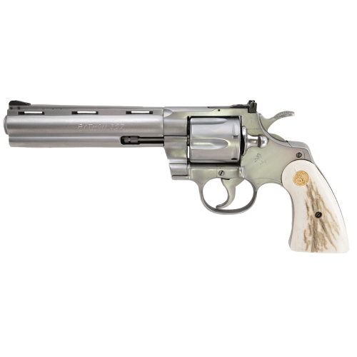 COLT PYTHON WITH REAL STAG GRIPS MADE IN 1982 .357 MAG