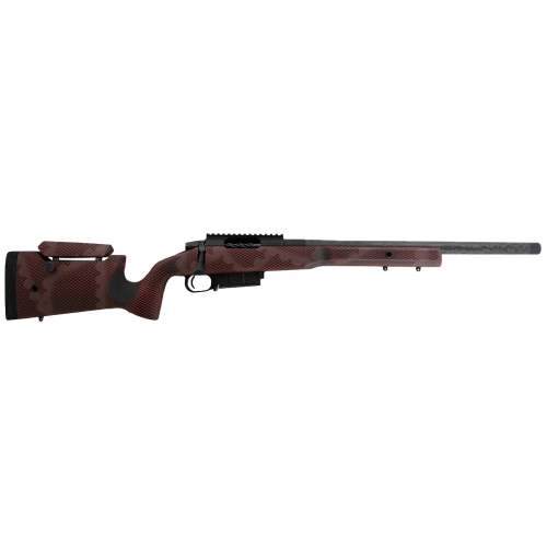 PROOF RESEARCH CONVICTION TI, 22 CREEDMOOR, 20" BARREL, 8 TWIST, SENDERO, CF, 5/8-24,DETACHABLE BOX MAG, RED JUNGLE