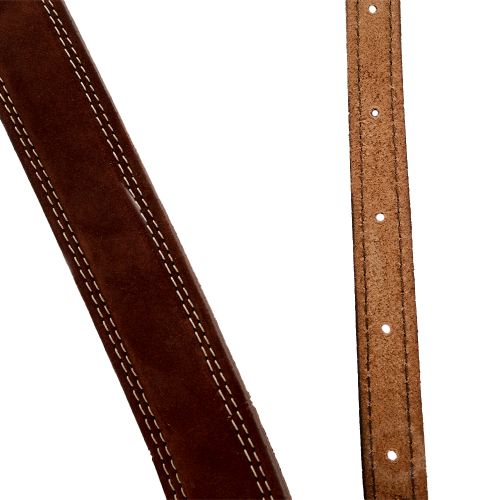 BROWN LEATHER DIAMOND 8 INLAY