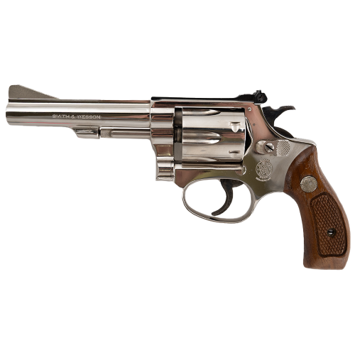 SMITH AND WESSON MODEL 34-1 NICKEL. .22 LR
