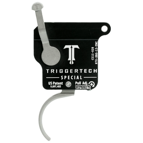 TriggerTech Rem 700 Rough Diamond Triggers Rem700 Rough Diamond - Right Hand, Black Flat Lever, No Bolt Release Black R70-SAB-02-TNF