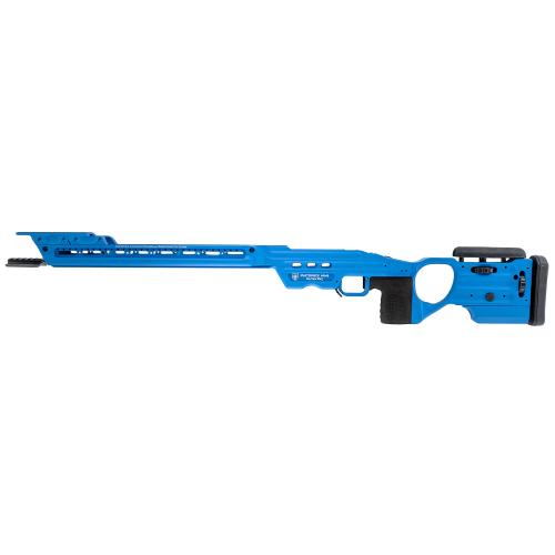 Masterpiece Arms Matrix Pro II Chassis – Short Action RH, NRA Blue Precision Rifle Chassis