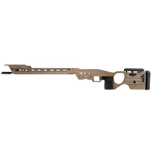 Masterpiece Arms Matrix Pro II Chassis – Short Action RH, FDE Precision Rifle Chassis