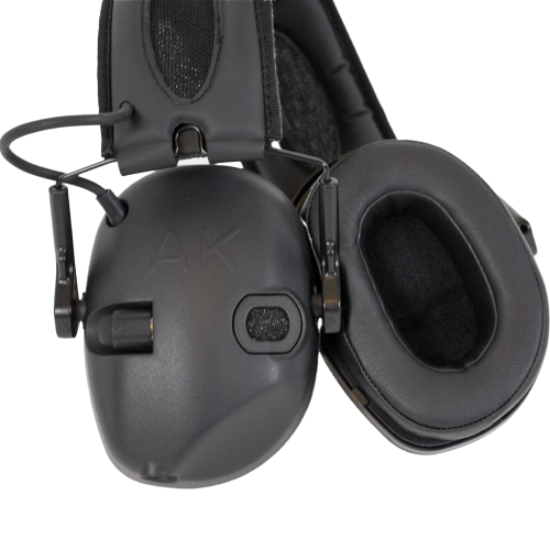 AK Premium Electronic Earmuff ATK1 Sport – 25 NRR Shooting Hearing Protection w/ Sound Amplification