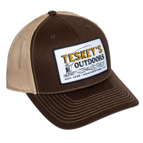 Teskey's Outdoor Fly Fishing Cap - Brown/Khaki