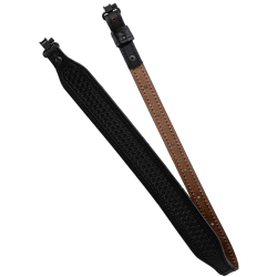 BROWN LEATHER DIAMOND 8 INLAY