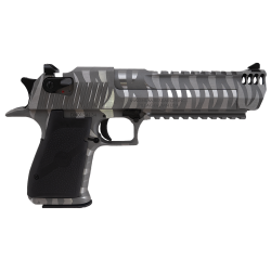 Desert Eagle Mark XIX White Tiger Stripe - Caliber: 50 AE - Barrel Length: 6 - Overall Length: 10.75