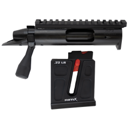 BOLT FACE: 22LR
RIGHT HAND, BOLT KNOW: SPIRAL EXTENDED, RAIL: 30 MOA,