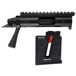 BOLT FACE: 22LR
RIGHT HAND, BOLT KNOW: SPIRAL EXTENDED, RAIL: 30 MOA,