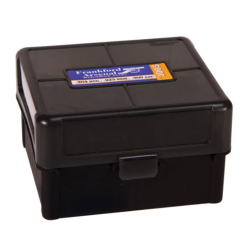 Frankford Arsenal 100rd Ammo Box – Hinge-Top .204 / .223 / .300 Win Mag, Black Polymer