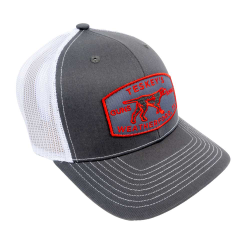 Teskey's Guns & Ammo Pointer Cap - Grey/White