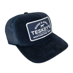 Teskey's G&A Pointer Corduroy Cap - Navy