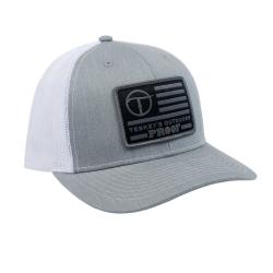Teskey's Outdoors Proof Flag Cap - Heather Grey/White