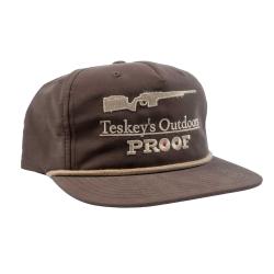 Teskey's Guns & Ammo Pointer Rope Cap - Dark Mocha/Khaki