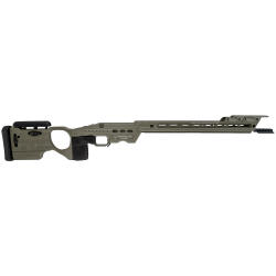 Masterpiece Arms Vanquish Chassis PLT SA RH – Green, Adjustable Buttstock, NV Bridges