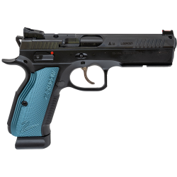 CZ Shadow 2 Optics Ready Semi Auto Pistol 9mm Blue Aluminum Grips