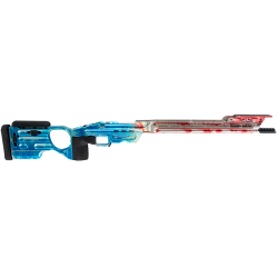 MasterPiece Arms Matrix Pro II Chassis Short Action RH Red, White & Blue Anodized