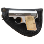 BROWNING BABY LIGHTWEIGHT NICKEL WITH PEARL GRIPS MADE IN 1966, 25 ACP