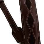 BROWN LEATHER DIAMOND 8 INLAY