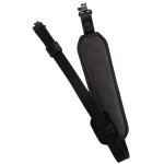Black Leather Diamond 8 Inlay Gun Sling