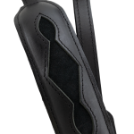 Black Leather Diamond 8 Inlay Gun Sling