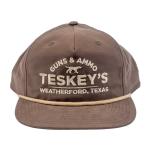 Teskey's Guns & Ammo Pointer Rope Cap - Dark Mocha/Khaki