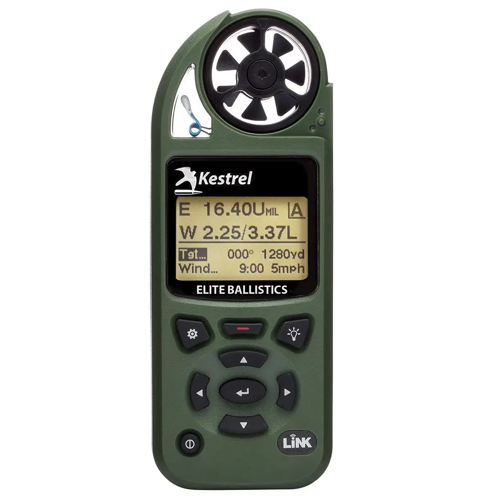 Kestrel Elite Weather Meter with Applied Ballistics with LiNK Olive