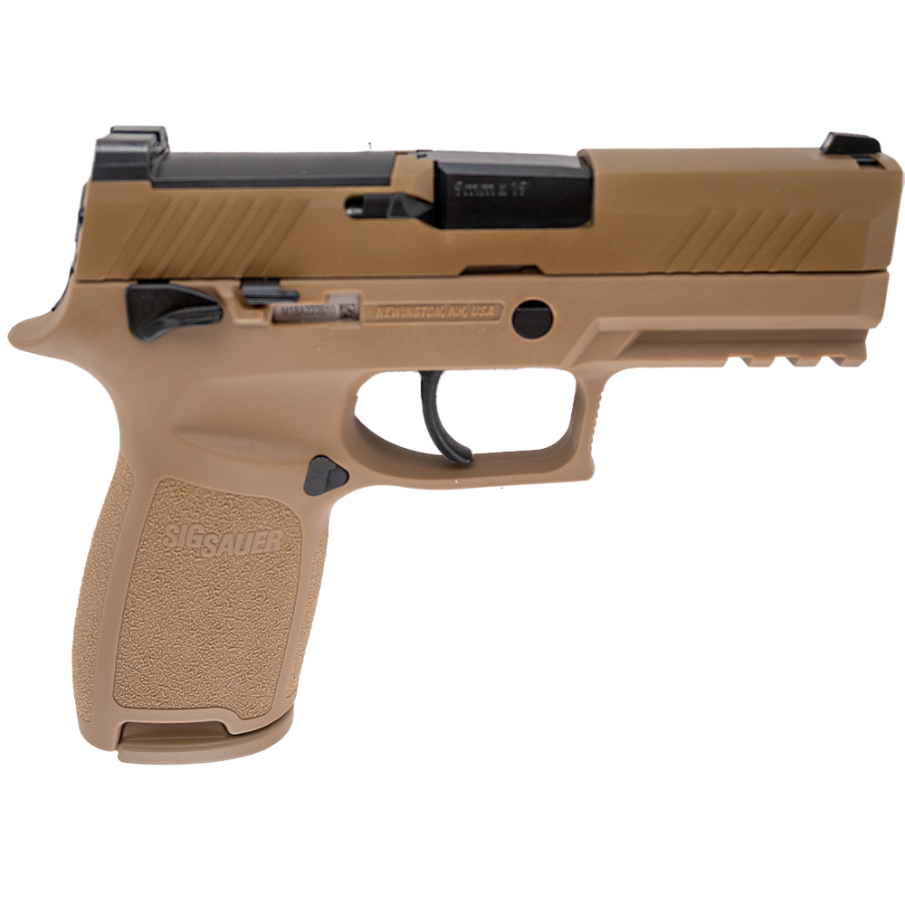 Sig Sauer P320 M18 CSS 9mm 3.9" Pistol – Coyote Brown Military Compact Handgun
