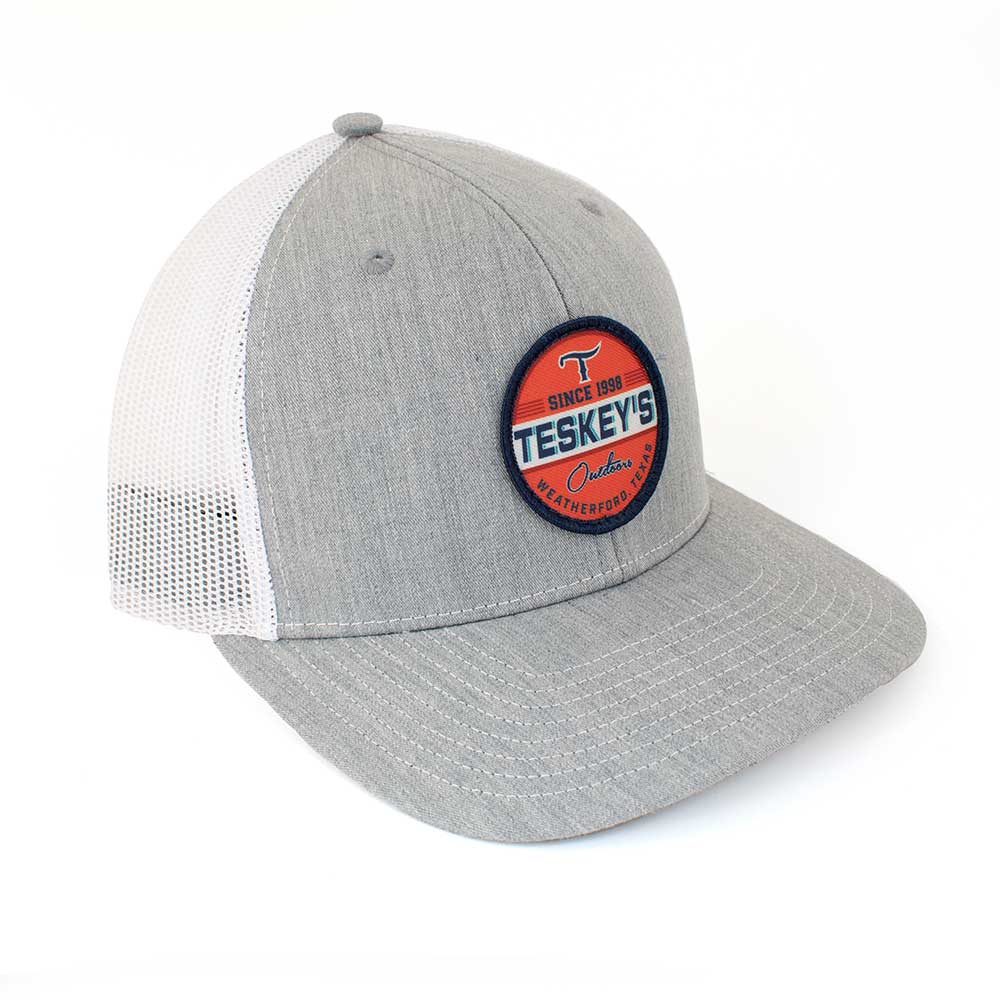 Teskey's Outdoors Icon Cap - Heather Grey/White