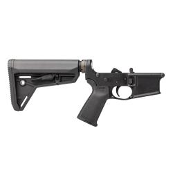 Aero Precision AR-15 Complete Lower Receiver with MOE Grip and SL Carbine Stock Black