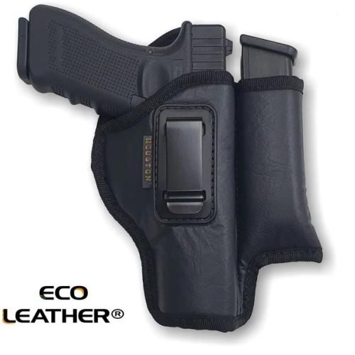 ECO - LEATHER Holster IWB with Mag Holder Light/Laser