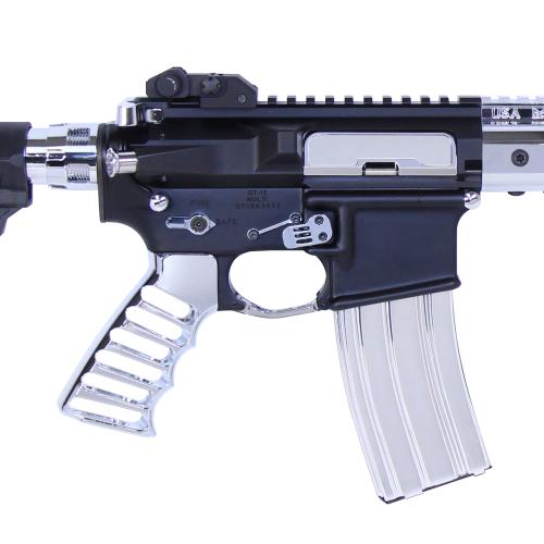 Ultralight Series Skeletonized Aluminum Pistol Grip (Chrome)