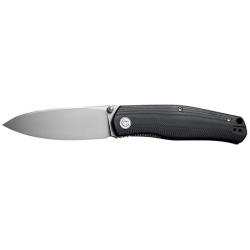 Civivi Knives C22007-1 Sokoke  EDC 3.35 Folding Drop Point Plain Bead Blasted 14C28N Steel Blade, Black G10 Handle