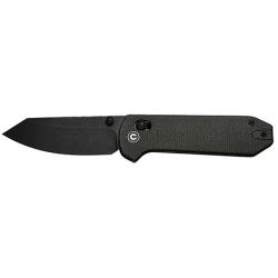 Civivi Knives C23073B-1 Yonder  2.88 Folding Spey Point Plain Black Stonewashed 14C28N Steel Blade, Dark Green Canvas Micarta Handle