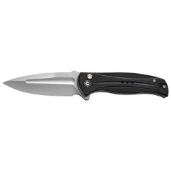 Civivi Knives C23053-3 Incindie  3.48 Folding Spear Point Plain Stonewashed 14C28N Steel Blade, Black Textured G10 Handle