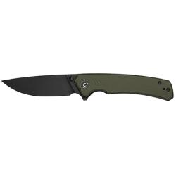 Civivi Knives C24012-2 Merit  3.28 Folding Drop Point Plain Black Stonewashed 14C28N Steel Blade, OD Green Textured G10 Handle
