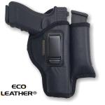 ECO - LEATHER Holster IWB with Mag Holder Light/Laser