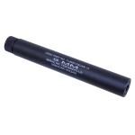 AR-15 9.0? Fake Suppressor (9mm) (1/2×28) (Anodized Black) (Laser Engraved)