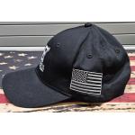 High End Armory Black Hat with American Flag