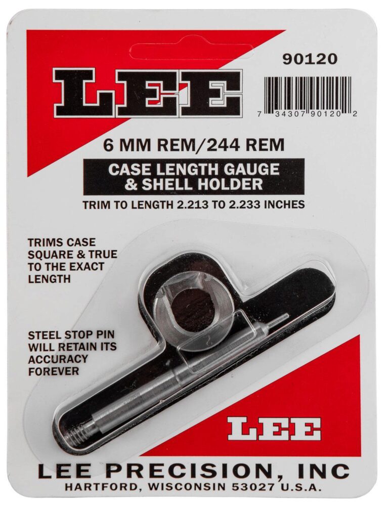 LEE 90120 GAUGE/HOLDER 6MM REM