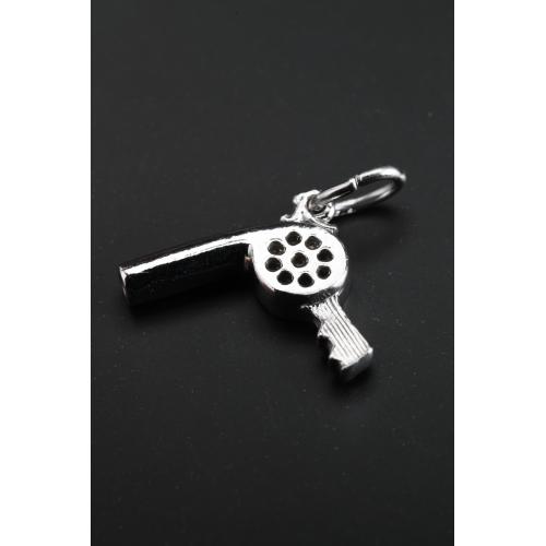 Sterling Silver Hairdryer Charm